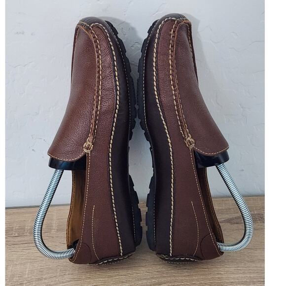 Cole Haan Men's Size 8 Brown Leather Dress Shoes Square Toe Slip On Shoes C05635 - Picture 7 of 10